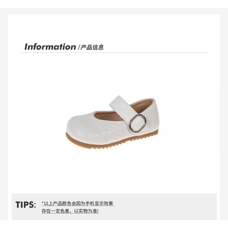 Youth style shoes Girls Mary Jane Shoes Fall Soft Sole Non-Slip Princess Style Kids Flat In Beige Brown