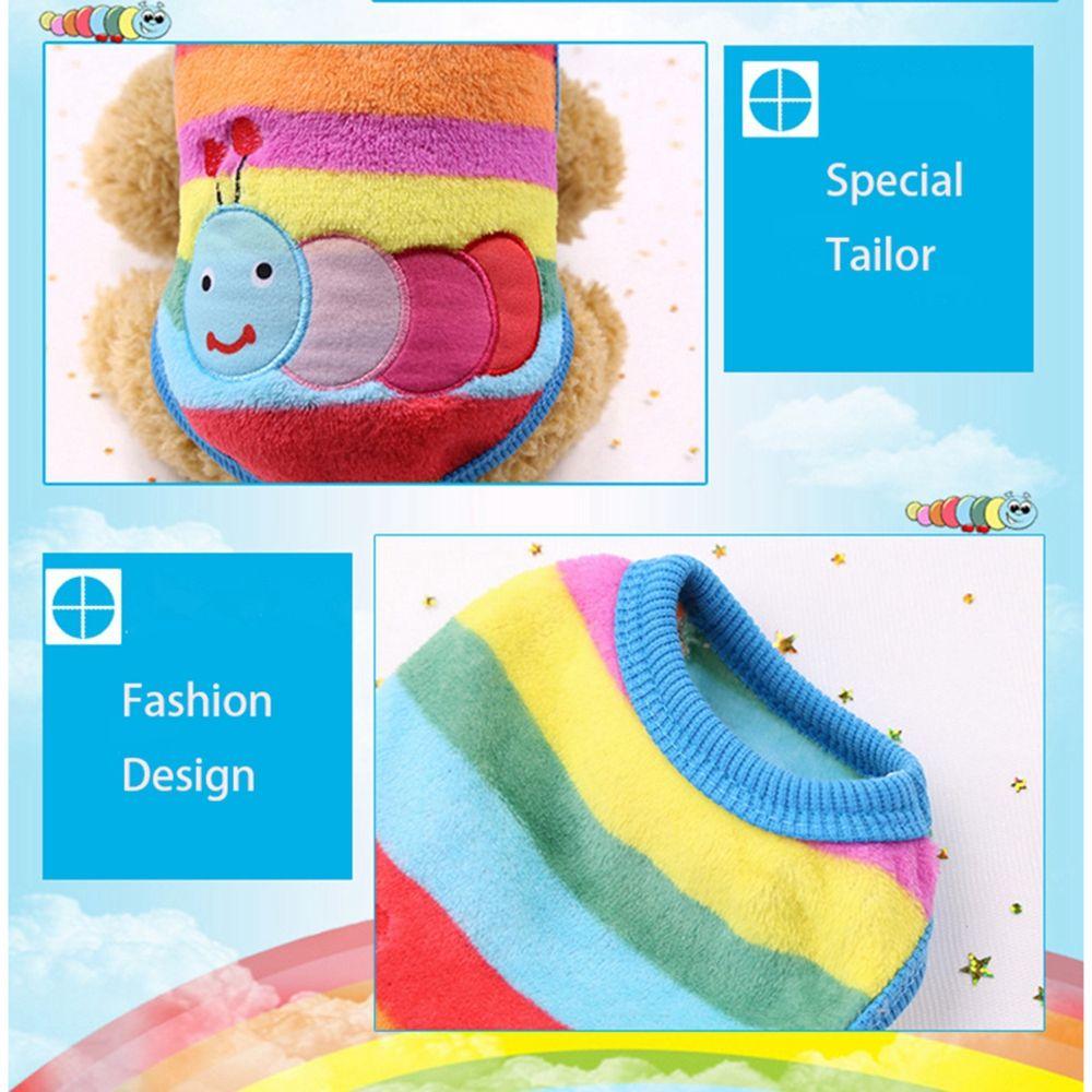 Warm Soft Cartoon Winter Yorkshire Pet Dog Clothes Dog Sweater For Small Dogs Dog Vest