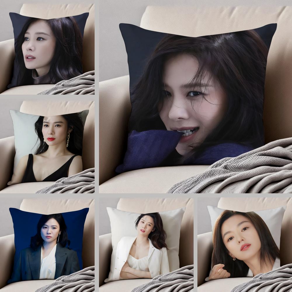 actor intelligent KKim Hyun Joo Cushion Cover Throw Pillow Cover Hidden Button Durable Polyester Chair Cushion
