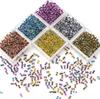 80Pcs Domestic High-Quality Glass Seed Beads Cylinder Retro Ink Wash Bead For DIY Bracelets Necklaces Jewelry Making