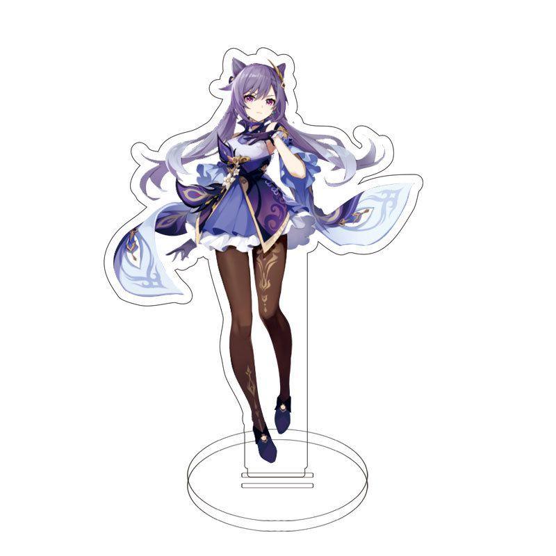 Изысканная акриловая подставка-фигурка Genshin Impact с Клии, Кэ Цин, Гань Юй для настольной демонстрации