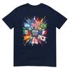 2026 Soccer World Usa Flag Burst Fan Tee TShirt