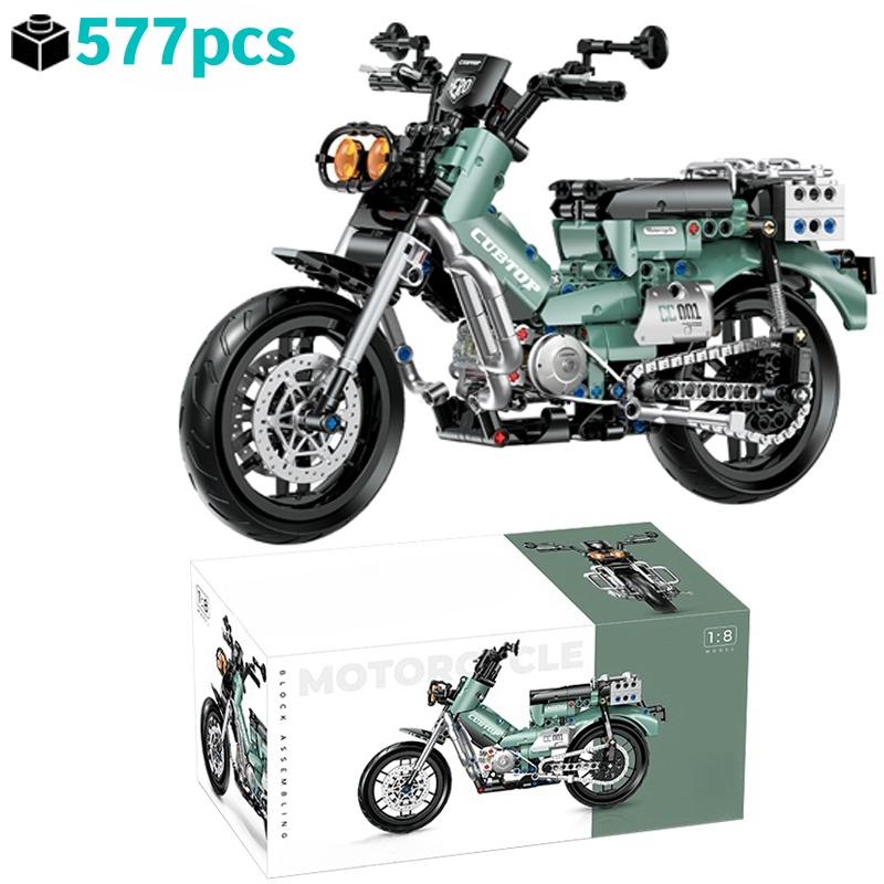 НОВИНКА 1:8 Технических Моделей Мотоциклов Строительные Блоки Набор MOC Креативные Строительные Кирпичики Игрушки для Детей Рождественские подарки на день рождения
