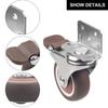 Cabinet Crib Bed Moving Chair Crib Swivel Caster Furniture Casters Wheels Soft Rubber Roller