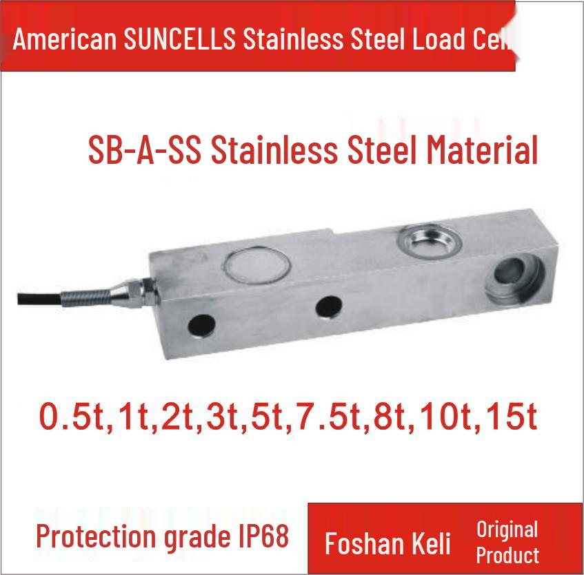 American SUNCELLS SB-A-SS Waterproof Stainless Steel Load Cell (1t, 2t, 3t)