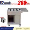 Stainless Steel Mobile Condiment Cart