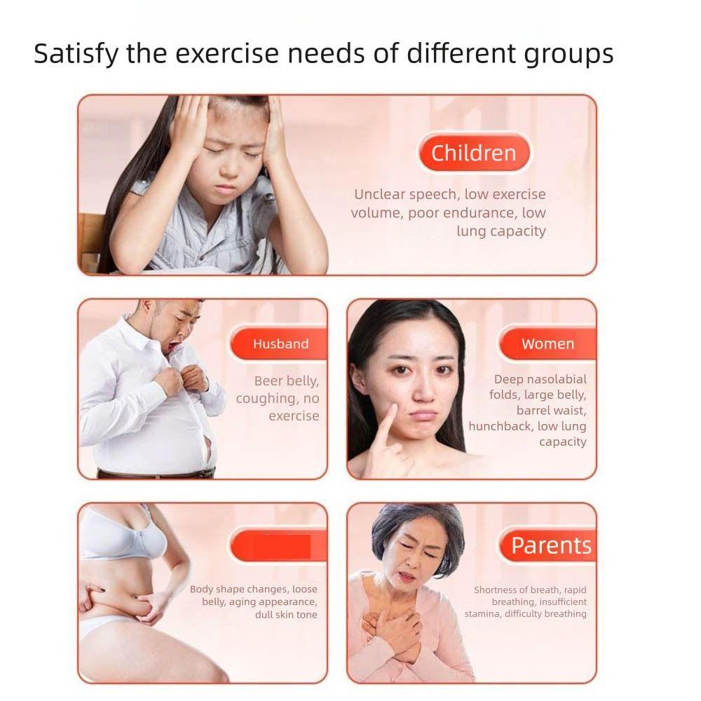 Lung Respirator Abdominal Muscle Trainer Stronger Lungs Deep Breathing Trainer Gym Equipment