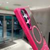 Зеркальный чехол для Samsung Galaxy A25 5G/ A35/ A55/A32/A26/A36/A56 MagSafe Magnetic Wireless Charger Fashion Makeup Candy Color Glitter Phone Cover