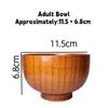 Japanese Style Natural Wooden Bowl Tableware for Fruit Salad Noodle Rice Soup Bowls Kitchen Utensil Dishes Handmade Crafts
