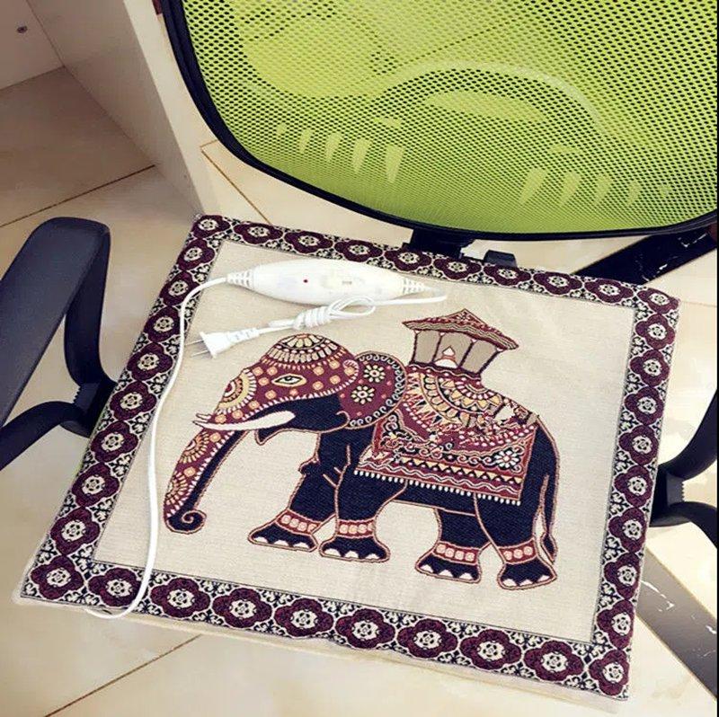 Съемная и моющаяся электрическая подушка с подогревом, офисная подушка с подогревом, маленькая электрическая подушка с подогревом, электрическая подушка с разъемом типа «мама»