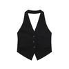 Kaslead Women's Fashion Style Hanging Collar Vest