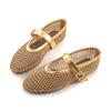 Brand Designer Mesh Hollow Flats Shoes Women Light Comfort Walking Shoes Elegant Loafers Ballet Shoes Summer Mary Janes Sandals