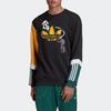Adidas Originals Trefoil Sprt US FT Crew Sweatshirt Men Tops Black GJ6749
