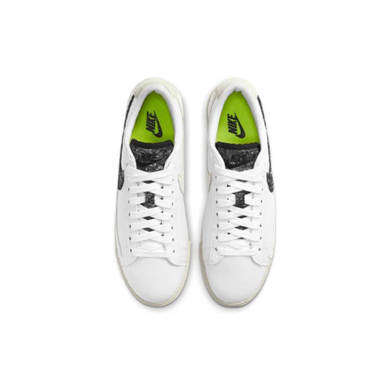 Nike Женские кроссовки Blazer Low Se 'Recycled Wool Pack   Белый Черный' Обувь для скейтборда DA4934-100