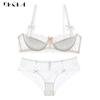 DKGEA Sexy Bra Sets Plus Size Underwear Set Women Lace Brassiere
