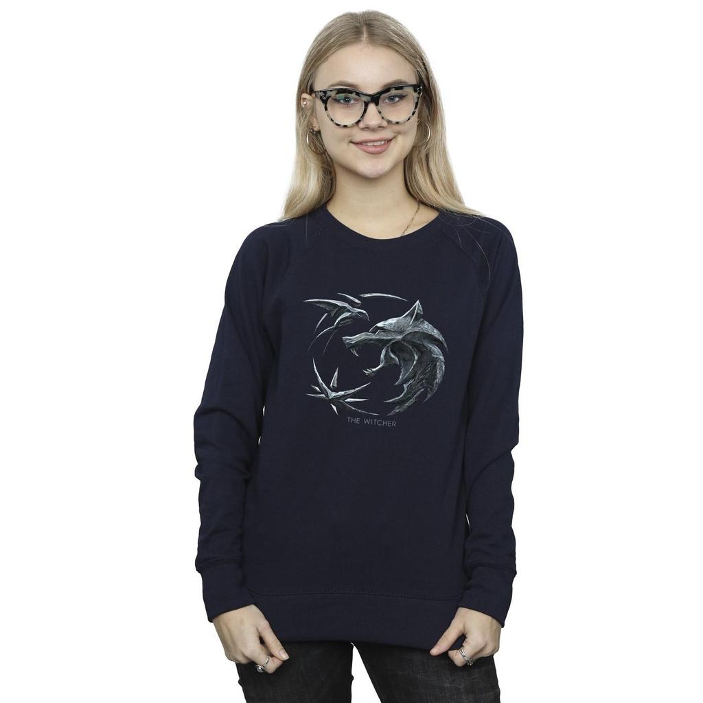 Netflix Womens/Ladies The Witcher Wolf Logo Sweatshirt