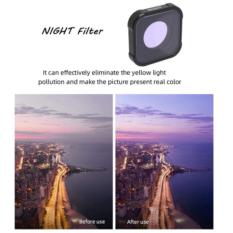 Go Pro Mcuv Cpl Nd8 Nd16 Nd32 Polarizer Filter Glass Nd 15X Macro Star Lens Filters For Gopro Hero 13 12 10 9 Camera Accessories