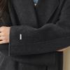 SEIFINI Women's Lapel Double-Faced Wool Coat