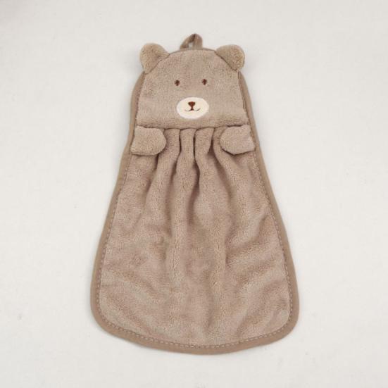 1/4Pcs Kids Microfiber Hand Towels with Hanging Rope Absorbent Cartoon Design Kitchen Home Hand Towels