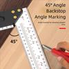 Многофункциональный стальной столярный инструмент: Направляющая под углом 45° и угольник для разметки 90° - Улучшения для точной разметки и измерения