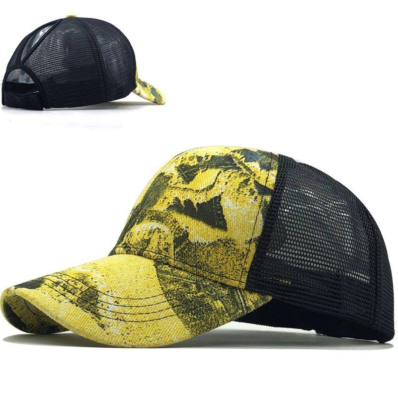 Цветная шапка-хвост, камуфляжная бейсбольная кепка, рыболовная кепка-утконос для женщин