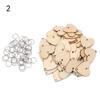 Holes Ring Clips Embellishments Wood Slices Wooden Circle Discs Tags Plaque Board Hanging Label