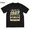 Made In 1989 All Original Parts T-shirt Men Novelty T Shirt Short Sleeve Cotton Birthday Anniversary Tshirt Tees Tops Streetwear
