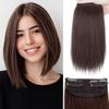Synthetic Clip In Hair Piece 2 Clips Clip In Hair Extensions Short Straight Invisible Hairpin Fuller Look For Women Hairpieces