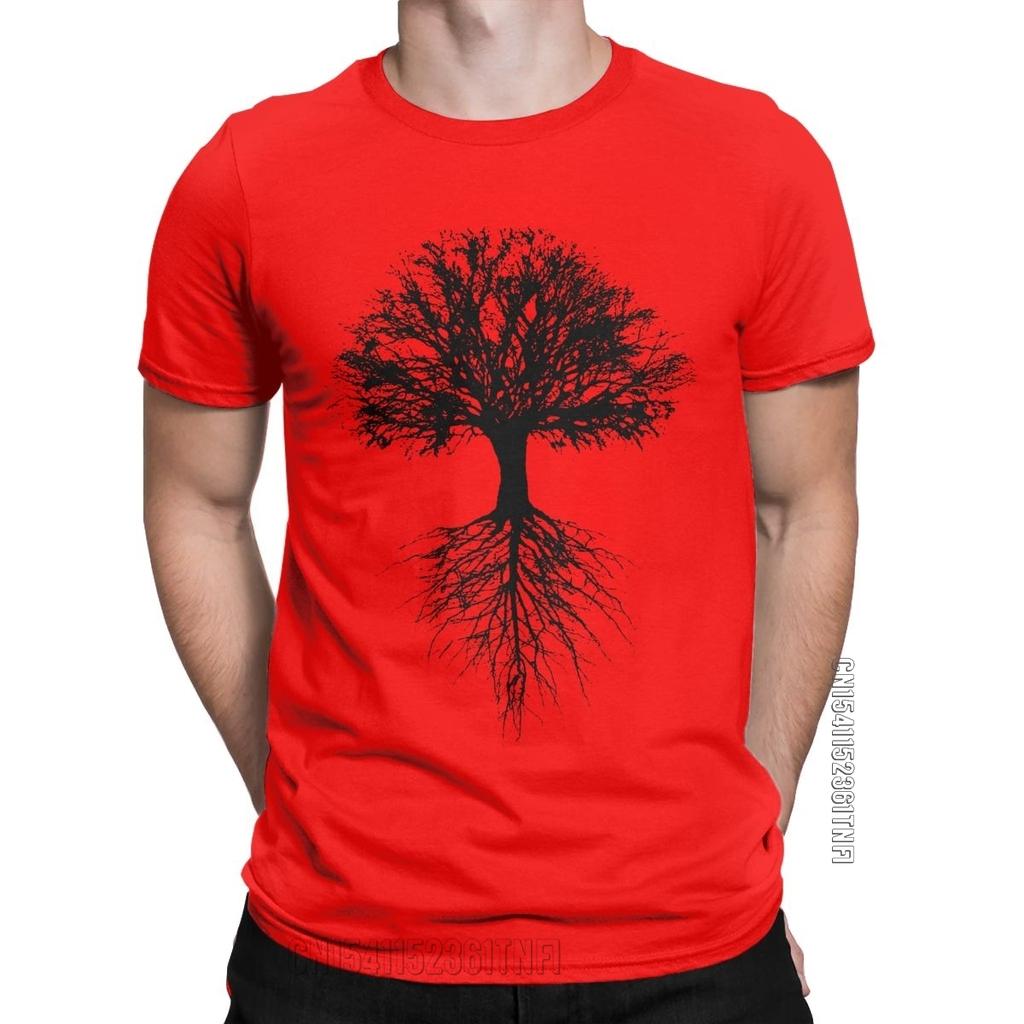 Awesome Tree of Life T-shirt Men's O Neck Cotton T-shirt Natural Classic Casual Comfort Short Sleeve Summer T-shirt