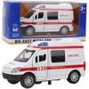 1/32 игрушечный автомобиль из сплава, машины скорой помощи, мини-модель автомобиля скорой помощи, стимулирующая игрушечная машинка, игрушечный автомобиль из сплава, звук и свет, подарки для девочек для детей и мальчиков