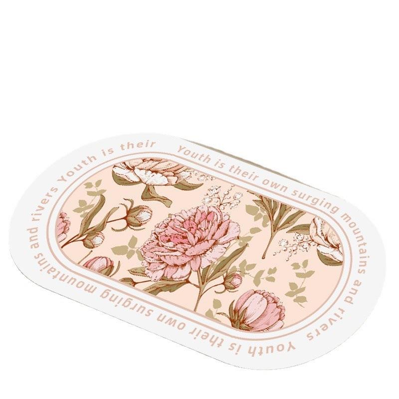 Washroom Doorway Moisture-wicking Mat Soft Diatom Mud Home Technology Cloth Bathroom Non-slip Mat Foot Toilet Quick Drying Mat