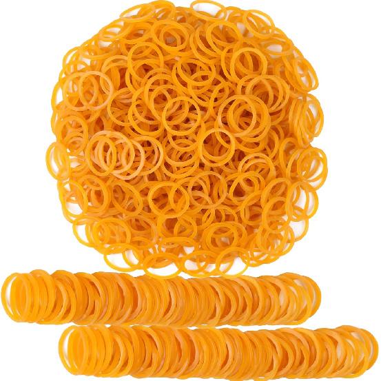 Rubber Bands Small Mini Elastic Band Yellow Blue Green Red 1300pcs Rubber Band 1.2inch Office Supplies Home ide Diameter 0.63in (Multicolour)