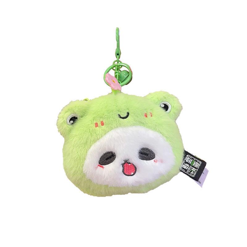 Panda Frog With Rabbit Duck Elephant Hat Plush Keychain Animal Pendant Gift