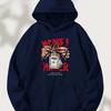 Kpop Trend Hustle Graphic Hoodie For Guys Wealth Cash Front Print Soft Korean Daily Oversized Hip Hop Hooded Top