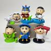 Crayon Shinchan Bathing Figures Set, Doll Machine, Gashapon Display, Car Cake Ornaments, Cute Decorative Figurines