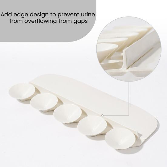 Защитный щиток от брызг для унитаза для мужчин и мальчиков, универсальный дефлектор для мочи с прочными присосками, многоразовый ПВХ-экран для сиденья унитаза