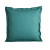 "Julian" Combed Cotton Percale Pillowcase All Sizes Pure Cotton - Julian Peacock - 65 X 65 Cm Flat Quilted Frill