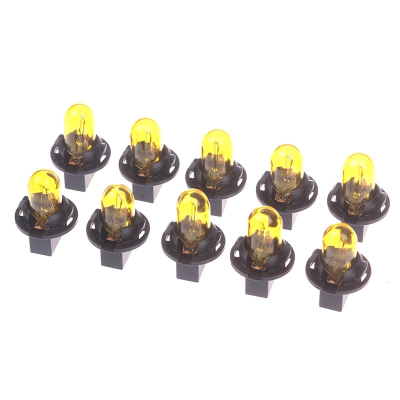 10PC 5W 12V Car Led Bulb Interior Lights Dashboard Heating Indicator Wedge Auto Instrument Lamp Air Conditioning Lamp