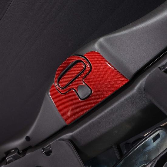 Красный карбоновый переключатель крыши кабриолета с блокировкой, накладка-стикер для Corvette C6 05-13
