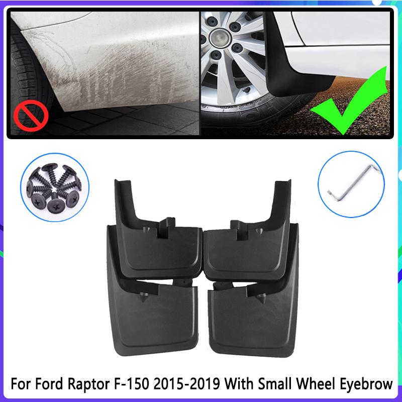 4 PCS Car Mud Flaps for Ford Raptor F150 F-150 F 150 2015~ 2016 2017 Mudguard Splash Guards Fender Mudflaps Auto