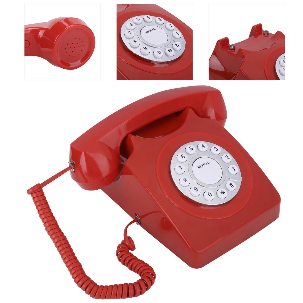Европейский винтажный многофункциональный телефон для дома, звонки высокой четкости, большие четкие кнопки