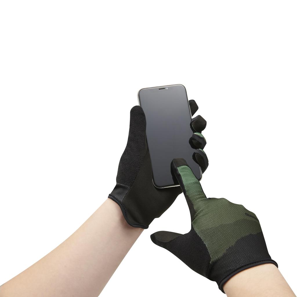 Shimano Cycling Fits Hand Sizes Gloves, Trail, Green, Medium, 20.3-22.9cm