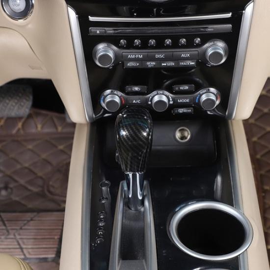 ABS Карбоновое волокно Накладка на центральную ручку переключения передач Комплект для Nissan Pathfinder 2013-18