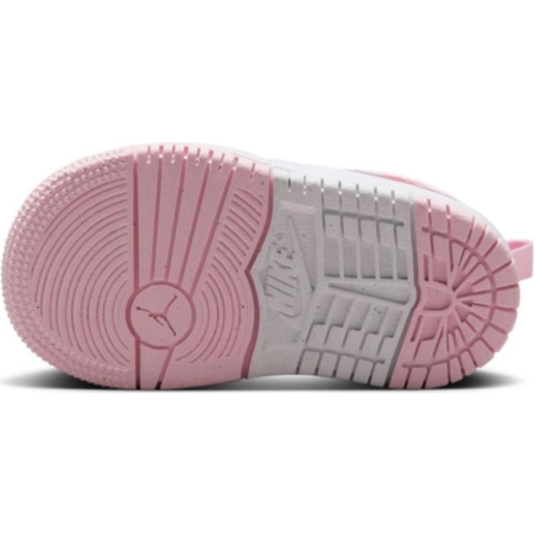 Кроссовки Air Jordan 1 Mid RM EasyOn TD White Pink Foam Baby Fire-Red FQ1283-101