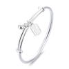 Zuyin S999 Hollowed Out Plaque Wealth Bell Bracelet with New Chinese Style Versatile Women's Push-pull Pure Silver Bracelet As A Gift for Girlfriend