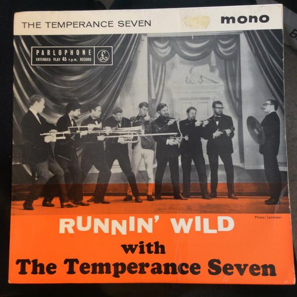 7-дюймовая пластинка TEMPERANCE SEVEN Runnin Wild With The Temperance Se GEP8872 PARLOPHONE 1962 UK Джаз Б/у