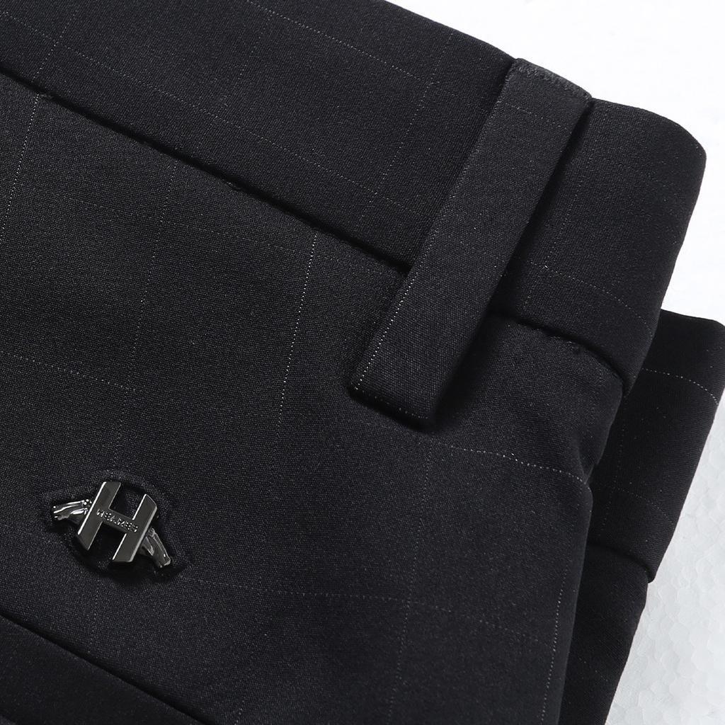 [Grid Jacquard] Jinammonia Elastic Easy to Care Men's Casual Pants