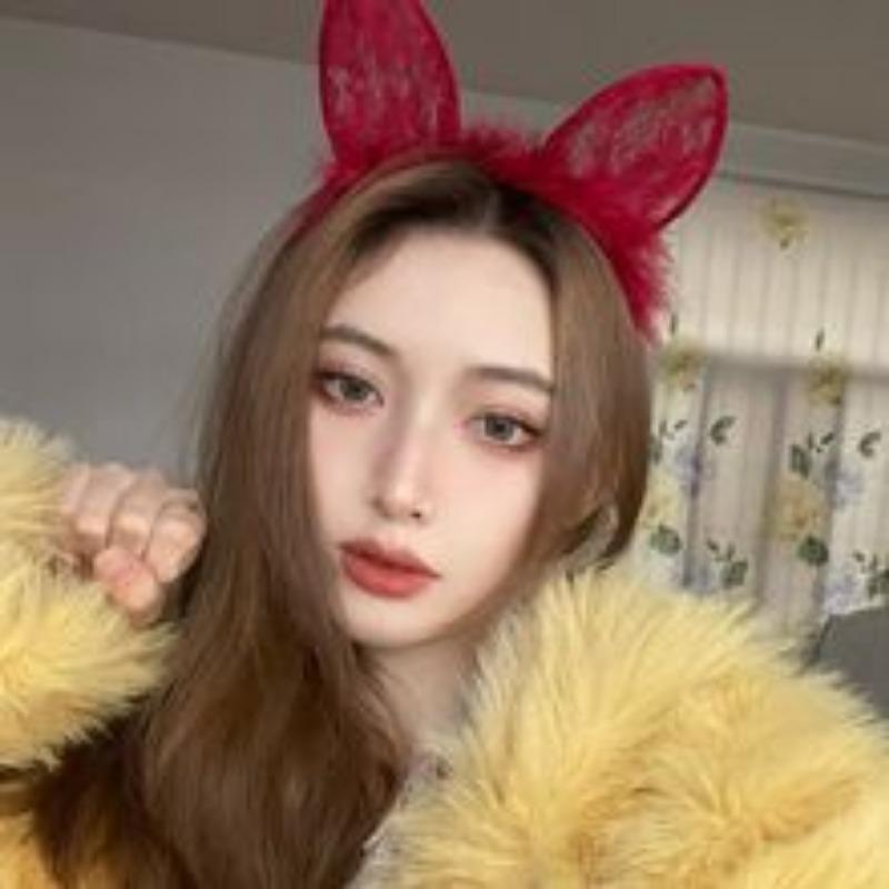 Сексуальное нижнее белье сексуальное перо кружево кошачьи ушки повязка на голову активность одеваются кролик повязка на голову аксессуары для волос