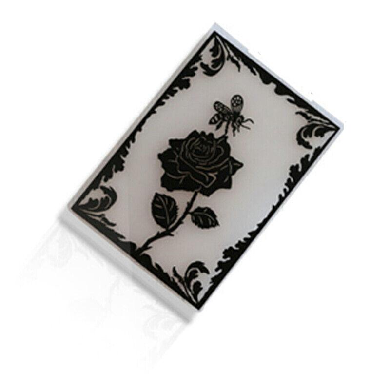 Flower Rose Branch Frame Plastic Embossing Folder for Scrapbooking DIY Photo Album Card Decor Art Template Plant Vine Rattan