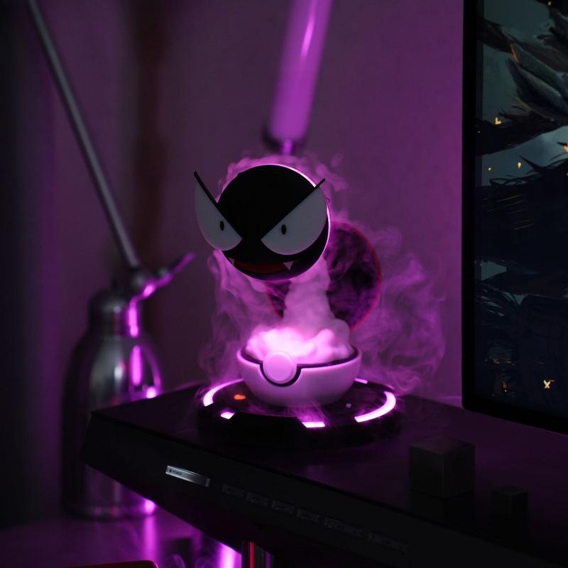 Pokemon Gastly Usb Air Humidifier Anime Water Mist Aromatherapy Diffuser Desktop Humidifier Creative Atmosphere Lighting Gifts